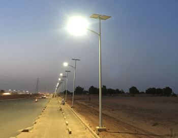 Goleuadau stryd solar 8m 60w
